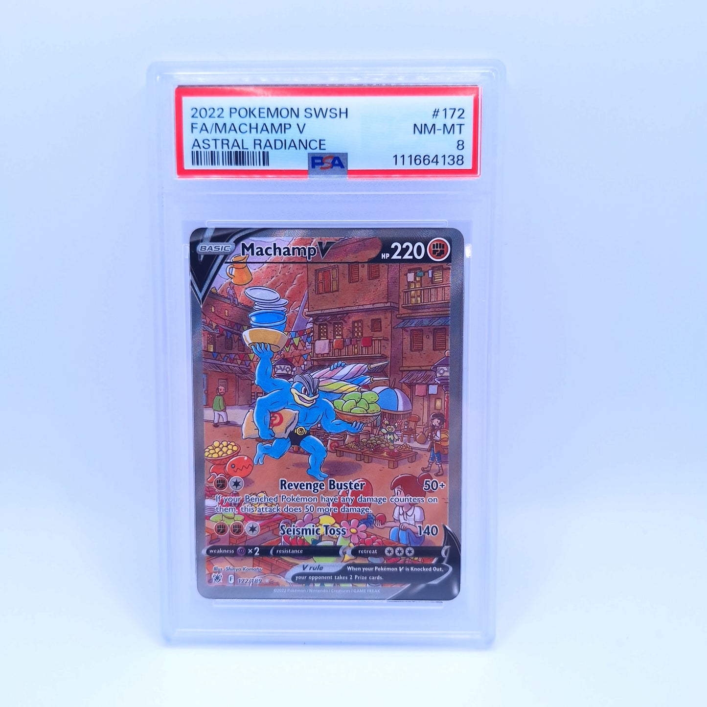 Machamp V #172 Astral Radiance - PSA 8