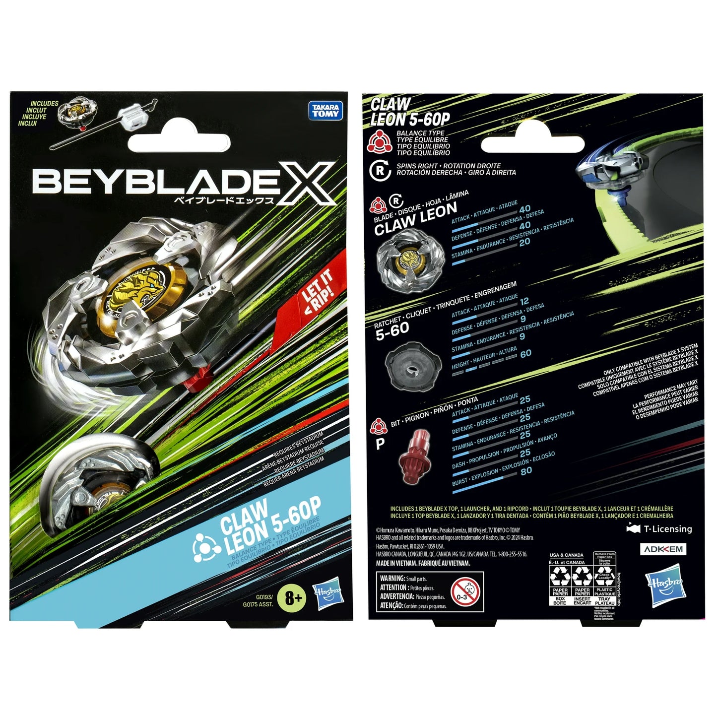 Beyblade X Claw Leon 5-60P Starter Pack