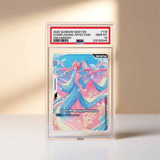2025 GUNDAM NEWTYPE RISING #118 OVERFLOWING AFFECTION UNCOMMON+ - PSA 10