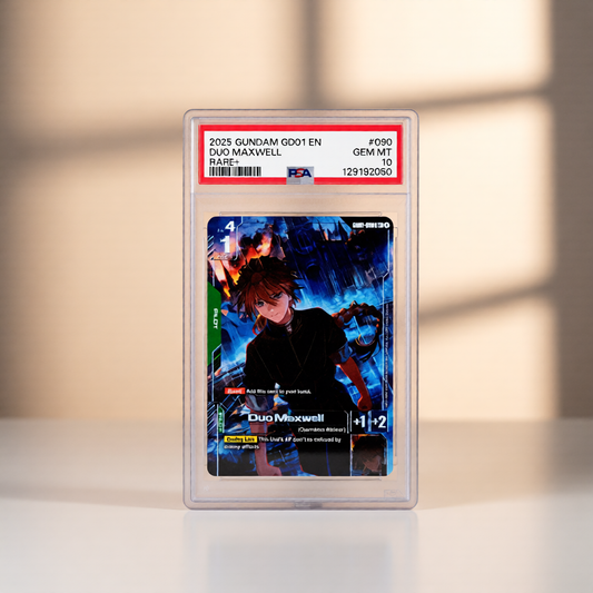 2025 GUNDAM NEWTYPE RISING #090 DUO MAXWELL RARE+ - PSA 10
