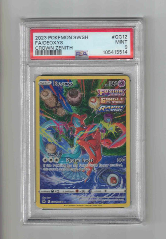 Deoxys #GG12 Pokemon Crown Zenith - PSA 9