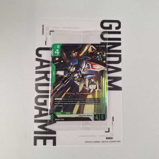 Gundam Card Game - English Beta - Sealed Wing Gundam ST02-001 LR Ver.β