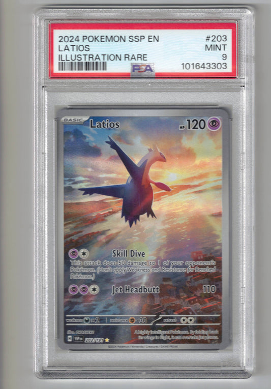 Latios #203 Pokemon Surging Sparks - PSA 9