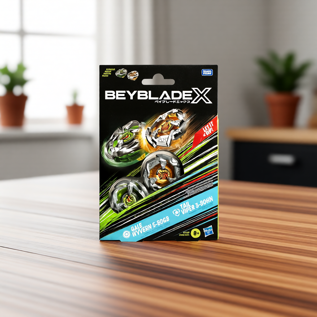 Beyblade X Gale Wyvern 5-80GB and Tail Viper 3-80HN