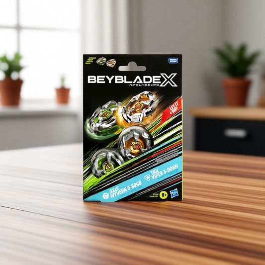 Beyblade X Gale Wyvern 5-80GB and Tail Viper 3-80HN
